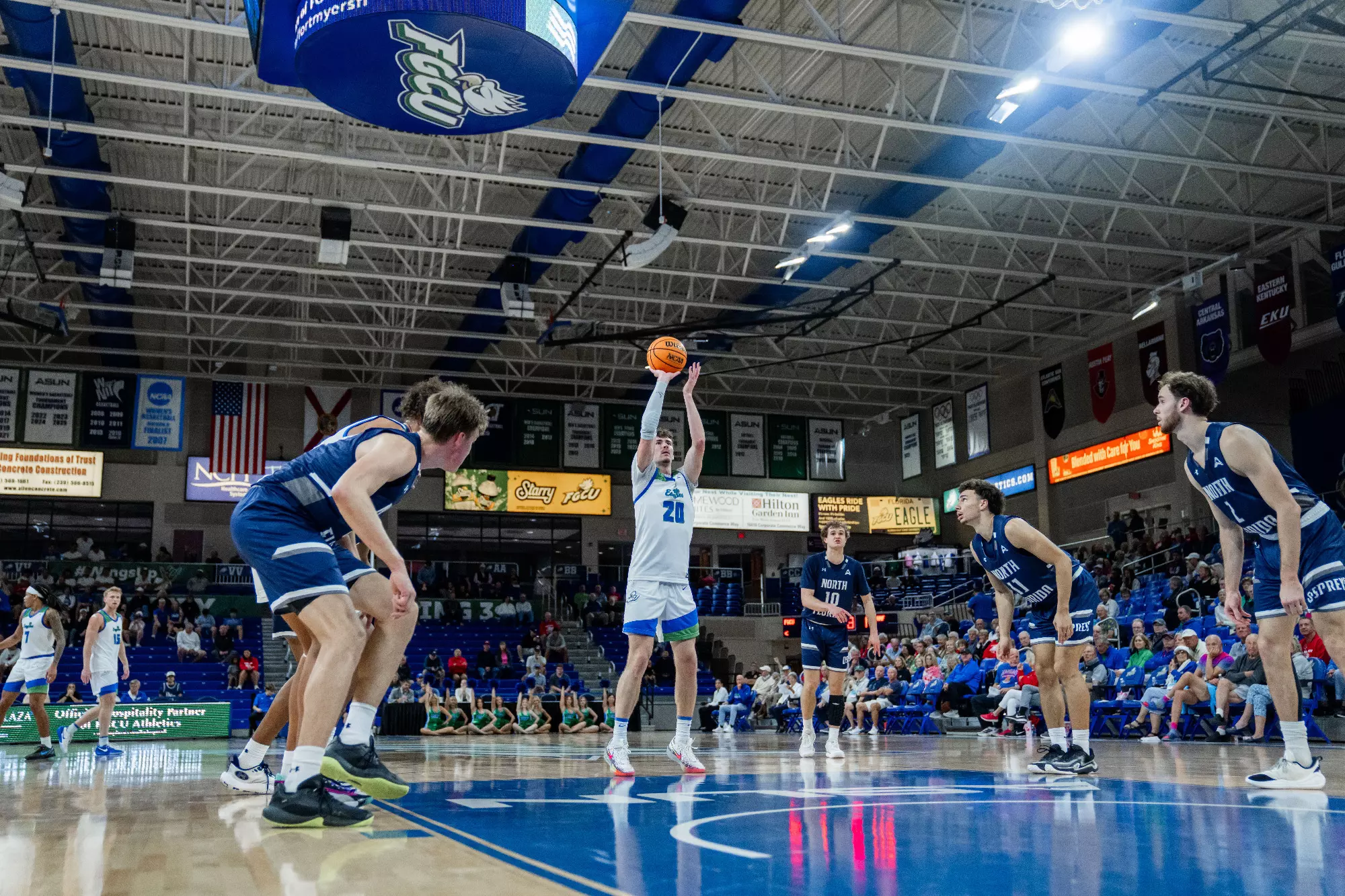 JR Konieczny at the free throw line